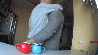 Fucks the girl in the kitchen